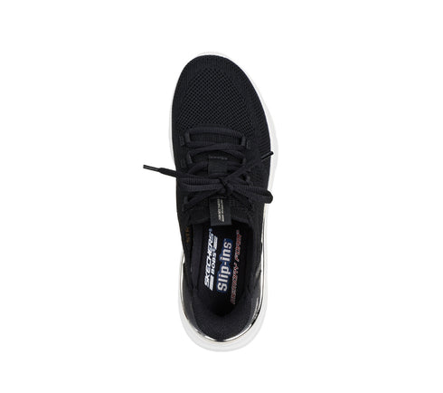 Pantofi sport, dama, SKECHERS SLIP-INS BOBS B LOVE TRUE DELIGHT 117617-BBK negru, textil